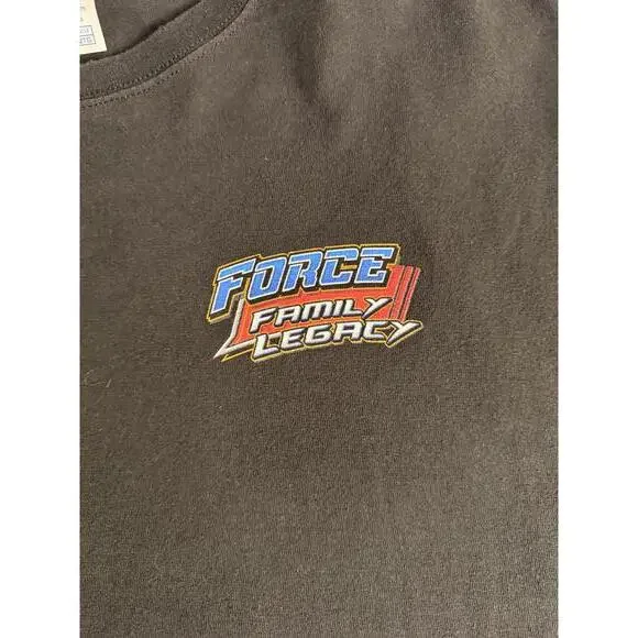 Y2k Force Family Legacy Racing Black Graphic Tee XXL - Picture 3 of 5